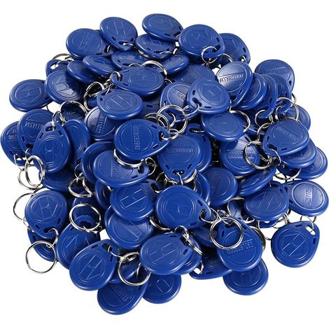 Badge Porte-Clé RFID Bleus EM Proximité 125KHz Carte ID (1/5)