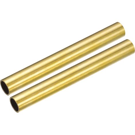 Laiton Tube, 12mm OD 1mm Mur Épaisseur 100mm Longueur Rond Tuyau Tube pour Industrie, Bricolage Projets 2 pcs (1/5)