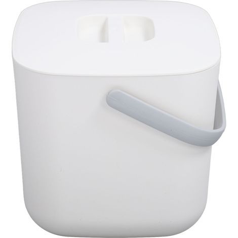 Mini lave-vaisselle portable avec arrêt automatique et système USB, idéal pour la cuisine à domicile (seau blanc). (1/5)