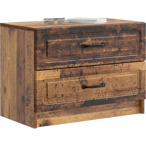 Maison Exclusive - Armadio da Notte con cassetto Legno antico 62 x 34,5 x 44,5 cm