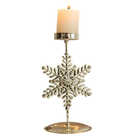 Bougeoirs en métal pour bougies votives de Noël, décorations de table de Noël, bougeoirs en forme de flocons de neige pour bougies chauffe-plat, bougeoirs pour la décoration de table de mariage et de 
