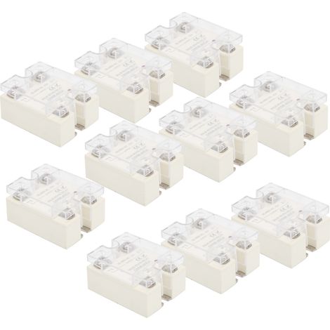 Lot de 10 relais statiques (SSR) GSSR-60DA 60A 98-480V, pour systèmes de commande mécanique, commande CC/CA (1/5)