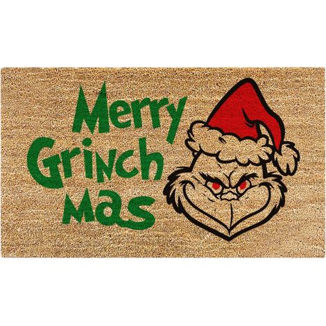 Weihnachts-Fußmatte, Eingangsmatte, 40 x 60 cm, Polyester, rutschfest, festliches Design, Partydekoration (1/5)