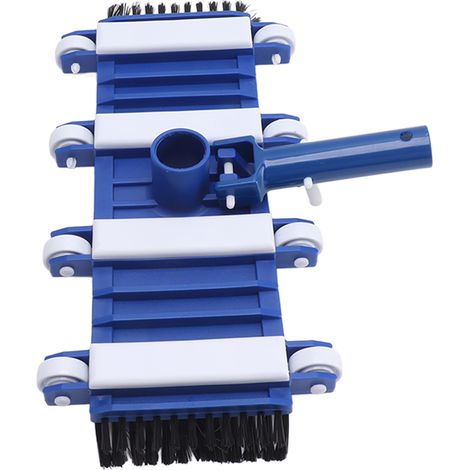 Tête d'aspirateur de piscine de 35,5 cm avec roues et brosses - Accessoires pour le nettoyage de piscine (1/5)