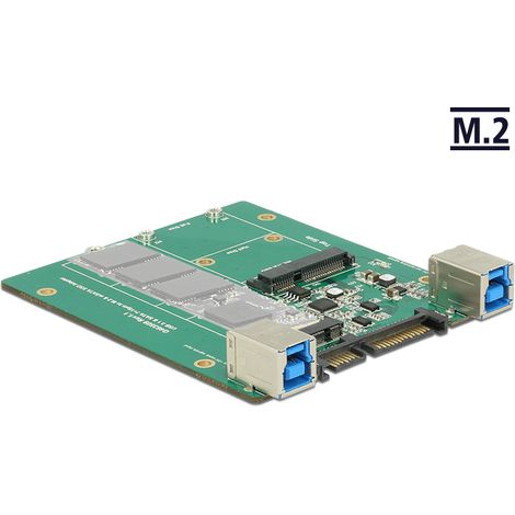 Konverter usb 3.1 gen 2 usb-b / sata 22 pin  m.2 / msata delock