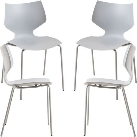 Packs Sillas Comedor - Pack 4 Sillas Plecy - Gris claro