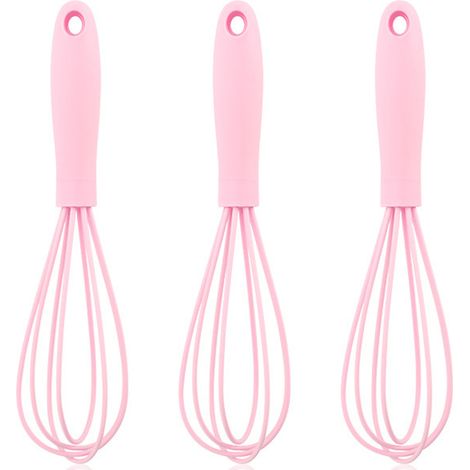 Fouet en silicone, pour la cuisine, fouet à œufs ballon, idéal pour mélanger, cuire et battre, lot de 3 (1/5)