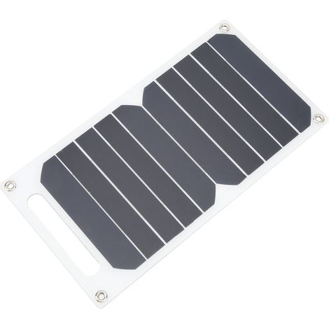 Panneau solaire 10 W en silicium monocristallin, étanche IP65, ultra-fin et portable, avec mousqueton et ventouse. (1/5)