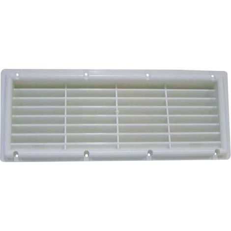 Grille  plastique blanc avec moustiquaire pour caravane et camping car