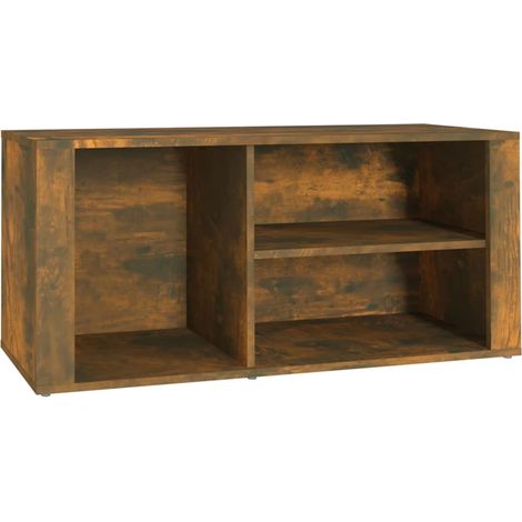 Maison Exclusive - Scarpiera Rovere Fumo 100x35x45 cm in Legno Multistrato (1/5)