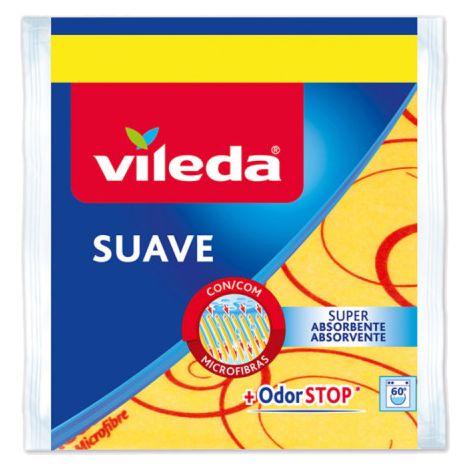 Weiches gelbes Tuch 1+1 30 % Mikrofaser 148936 Vileda