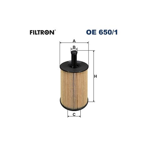 Filtron OE 650/1 Ölfilter für VW, Audi, Skoda und Seat