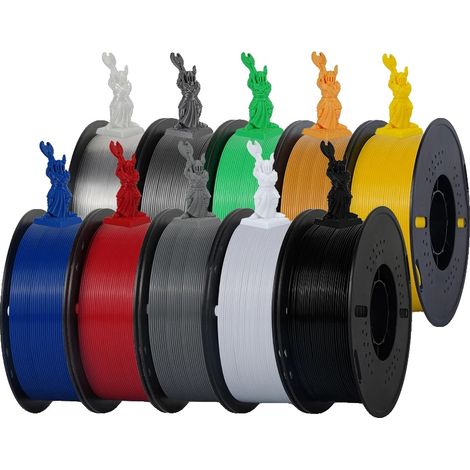 Filamento PLA per stampanti 3D, diametro 1,75 mm, rotolo da 1 kg, PETG Mic C da 10 kg (1/2)