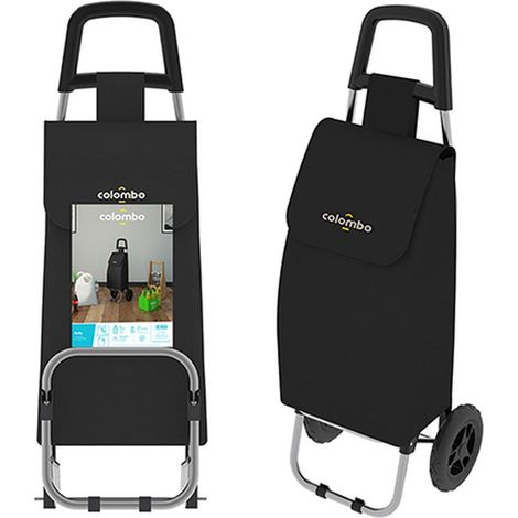 Carrello Portaspesa Spesa Rolly Sacco da 40 Litri Nero Colombo