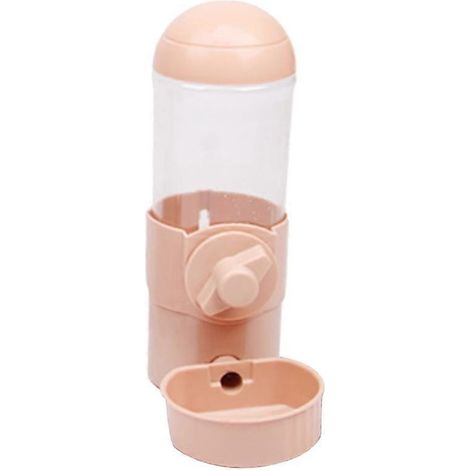 Automatischer, transparenter Wasserspender, freihängendes Design, ideales Geschenk für Tierbesitzer - Haustier-Wasserspender, rosa.