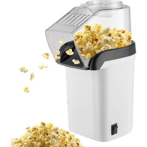 Machine à popcorn, saine et sans matières grasses, blanche (1/4)