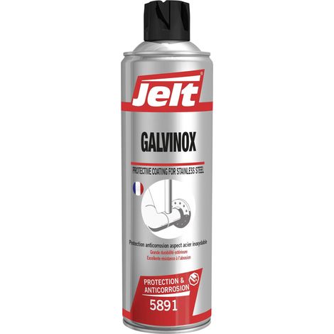 Aérosol anticorrosion Galvinox 650ml 5891 – Finition métal – Résistance 1000h – Protection pour acier et aluminium – Jelt (1/4)