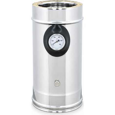 MAKA Modulo Prelievo Fumi e Termometro Canna Fumaria Doppia Parete Ø 80 mm (esterno 100) (1/5)