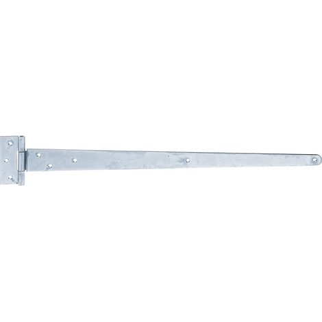 Croix de suspension avec trous de vis encastrés électro-galvanisé bleu penture 596 x 48 mm charnière 90 x 40 mm