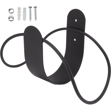 Support De Tuyau D'arrosage, Support De Stockage De Tuyau D'arrosage d'acier Inoxydable De Bâti De Mur Facile D'installer Le Support De(Noir) (1/5)