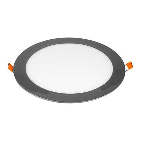 V-TAC Mini-LED-Panel, 18 W, rund, flächenbündig, Chrom, Farbe: Kaltweiß (1/4)
