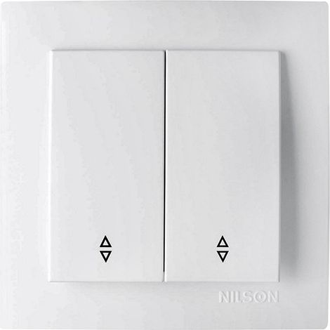 INTERRUTTORE DOPPIO INCASSO BIANCO - 10 A