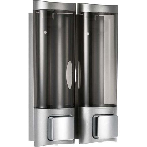 Soap Dispenser, 200ml, Manual Soap Dispenser, Wall Mounted Hand Sanitizer Dispenser, Shampoo and Shower Gel Dispenser, for Bathroom Toilet Hotel, 2pcs MUMU (1/4)