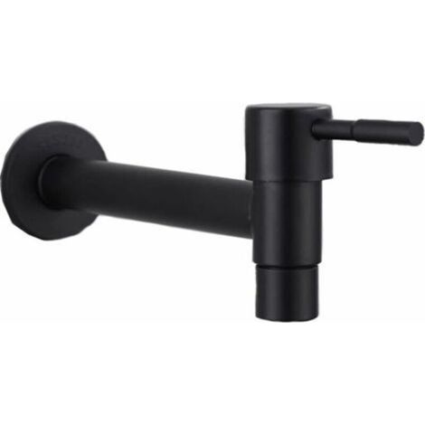 Poolarmatur mit Wischmopp (C), Kurzgriffarmatur für Spüle, Wandarmatur für Balkon, Edelstahl-Kurzgriffarmatur für Balkon, Badezimmer, Küche, Garten (1/5)