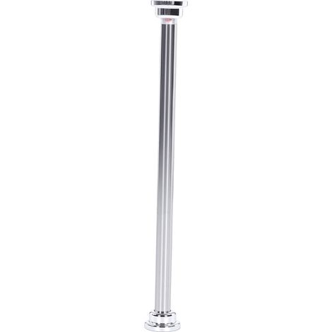 Tringle à rideau réglable acier inoxydable support télescopique séchage de vêtements rideau pour salle de bain, balcon 50-80cm (1/5)