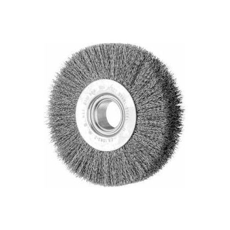 PFERD TOOLS Rundbürste breit ungezopft RBU Ø125x28xvariable Bohrung Stahl-Draht-Ø0,30 Schleifbock (1/5)