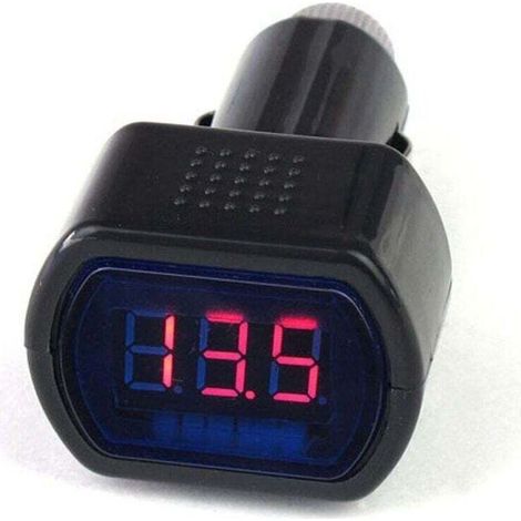 Digitales LED-Voltmeter für Fahrzeuge, 12V/24V-Spannungsmonitor für Pkw und Lkw (1/4)