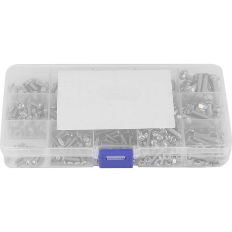 Kit De Vis À Tête Creuse Hexagonale - Acier Inoxydable M3 M4 M5 M6 - Pour Réparations Mécaniques Et Bricolage - Ensemble De 520 Pièces (1/5)
