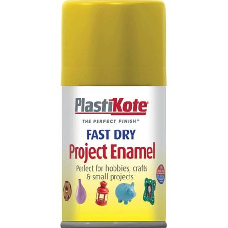 PlastiKote Fast Dry Enamel Spray Brass 100ml Gloss Finish (1/3)