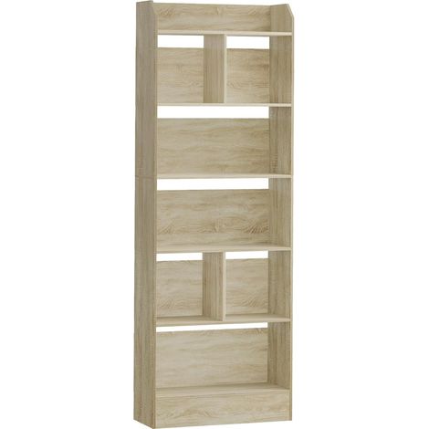 Bibliothèque, Étagère à 6 Niveaux, Cloison Séparateur, Présentoir (1/5)