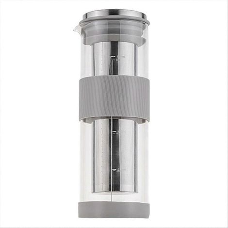 Bouteille infuseuse à café glacé et thé, infuseur portable étanche, préparateur de cold brew 1L, filtre inox, gourde isotherme pour boissons froides, kit infusion maison (1/5)
