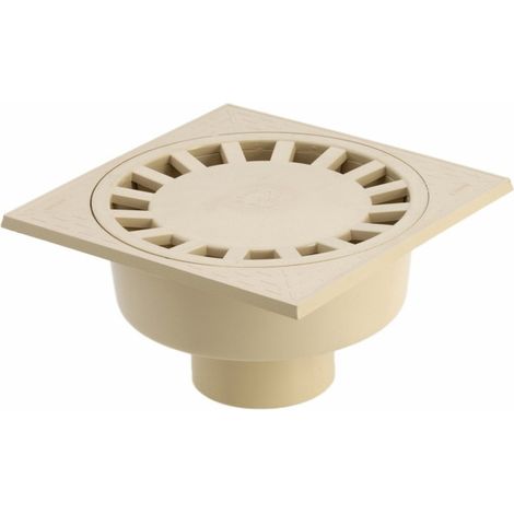 GIRPI Siphon de sol PVC 250 x 250 - sable (1/2)