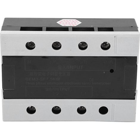Convertisseur de Tension, Transformateur de Servomoteur Triphasé 7,5KW Convertisseur de Tension de Servomoteur Électronique Intelligent 360‑420V Tension d'Entrée, 106x75x39mm (1/5)