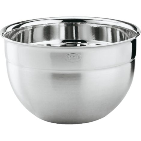 Saladier Haut - Saladier en inox 18/10 avec Bord Verseur - Pour la Préparation et la Conservation d'Aliments - Passe au lave-vaisselle, 12 cm (1/2)