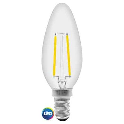 LAMPADA LED A FILAMENTO MOD. 'OLIVA' 4W - E14 - 400Lm - 2700K
