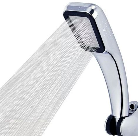 Pommeau de douche à main haute pression – Argenté, 6 modes de jet, installation facile sans outil (1/5)