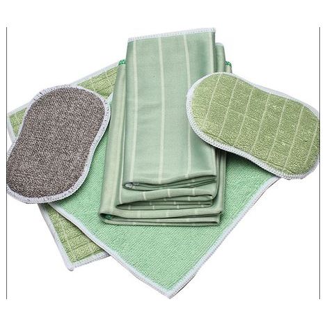 Lot de 6 Chiffon Bambou Microfibre pour Vitres Miroirs Carreaux Carrosserie Ménage Salle de Bain (1/5)