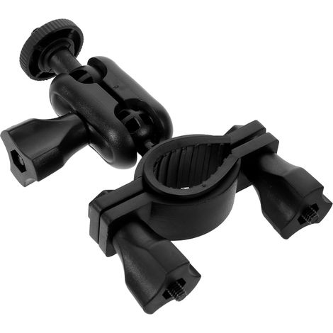 Support de Rétroviseur pour Caméra de Voiture à Filetage 6 Mm  Plastique Noir, Double Pince, Absorption des Vibrations, Retrait Rapide, Compatibilité Large (1/5)
