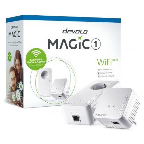 Devolo Magic 1 WiFi mini Starter Kit 1200 Mbit/s Collegamento ethernet LAN Wi-Fi Bianco 2 pzDevolo (1/4)