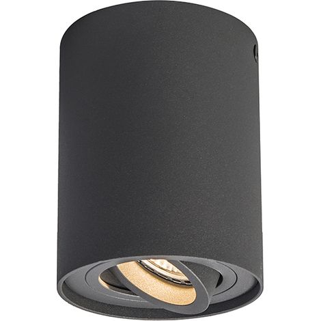 Smarter Aufbauspot dunkelgrau kippbar inkl. Wifi GU10 - Rondoo up