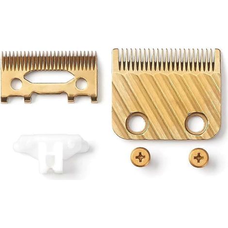 FX603G Ersatzklingen für BaBylissPRO Haarschneidemaschinen: Set mit drei Ersatzklingen für die Haarschneidemaschinen FX825 und FX673 sowie für 2-Loch-Systeme. (1/5)