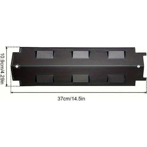 2 Pièces Plaque Chauffante Pour Gril à Gaz En Acier Inoxydable Barbecue Pièces, grille de protection pour brûleurs à barre Flavorizer (1/3)