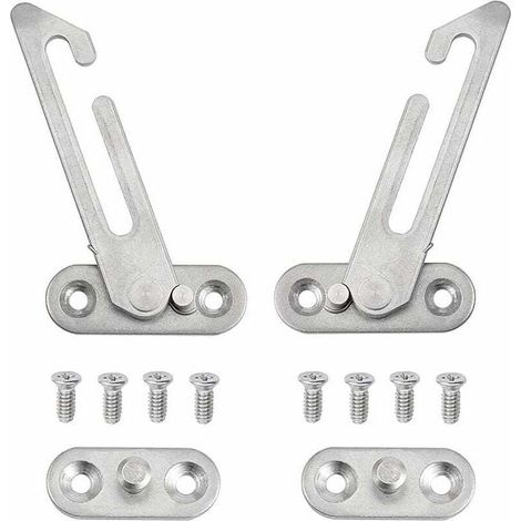Set of 2 Window Regulators - 304 Stainless Steel - with Screws - Fits Left and Right Window MUMU