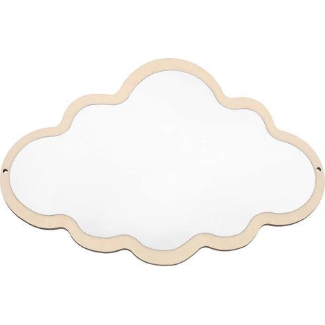 Miroir de sécurité pour enfants de styles nordiques variés, décoration et artisanat, miroir en bois pour bébé (1/3)