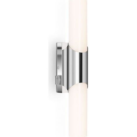 BRILONER KLAK Spiegelleuchte, IP44 Spritzwasserschutz, An/Aus-Schalter, Neutralweißes Licht, chromfarbig, 32 x 6,5 x 6,8 cm