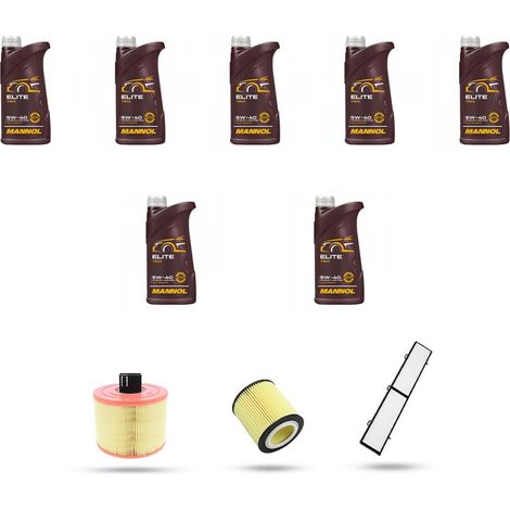 Kit tagliando 4 FILTRI e 7L OLIO compatibile con Bmw serie 3 (E90,E91,E92,E93) 330xi 190kw dal 2005 (1/5)